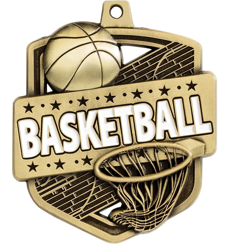 2 1/4" Admiral Basketball Medals