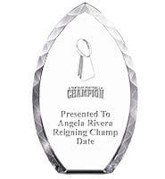 Fantasy Football Tear Drop Crystal Award