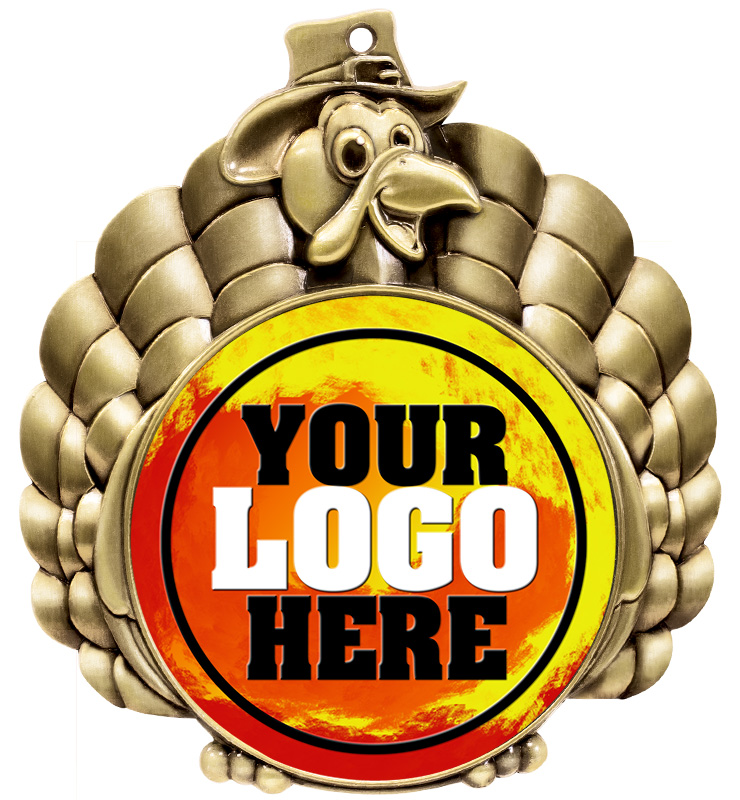 3" Turkey Insert Medal