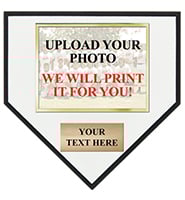 Upload Your Photo Home Plate Team Photo Plaque