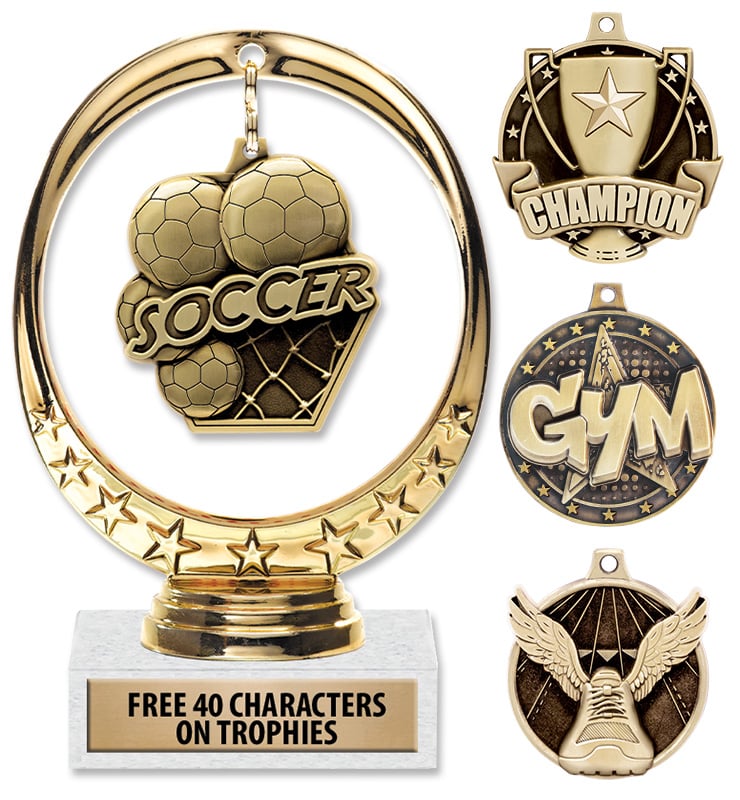 Floating Medal Trophies