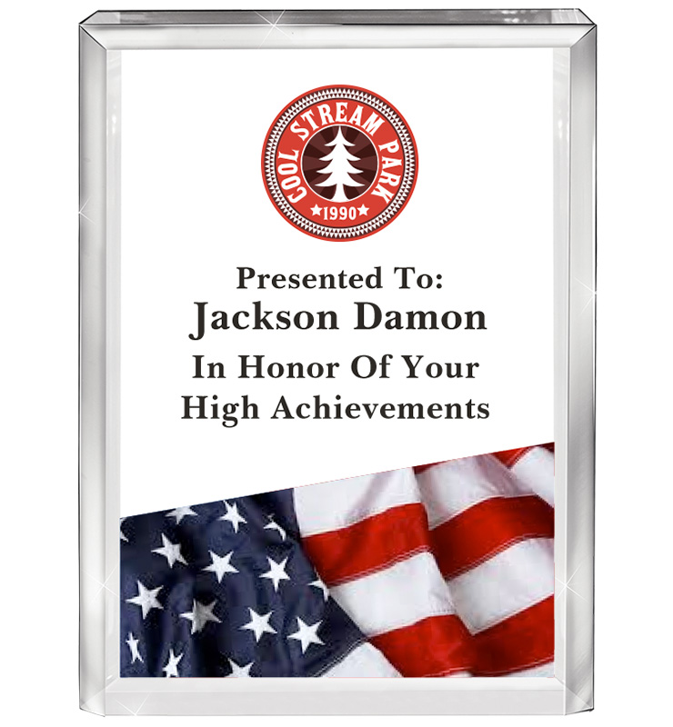 American Flag Edge Acrylics