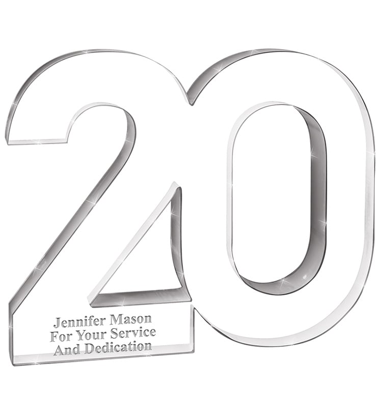 20 Year Recognition Acrylic