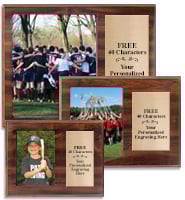 Horizontal Team Photo Plaque