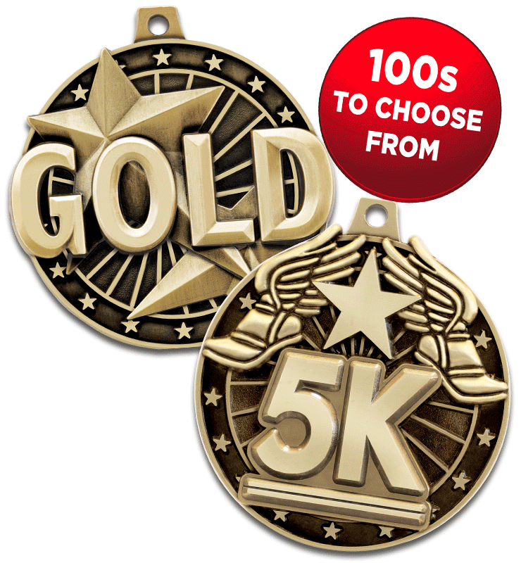 2" 3D Diecast Medals