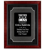 Premium Heirloom Frame Plaque With Black Plate