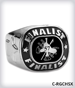 Custom Metal Inlay Finalist Ring