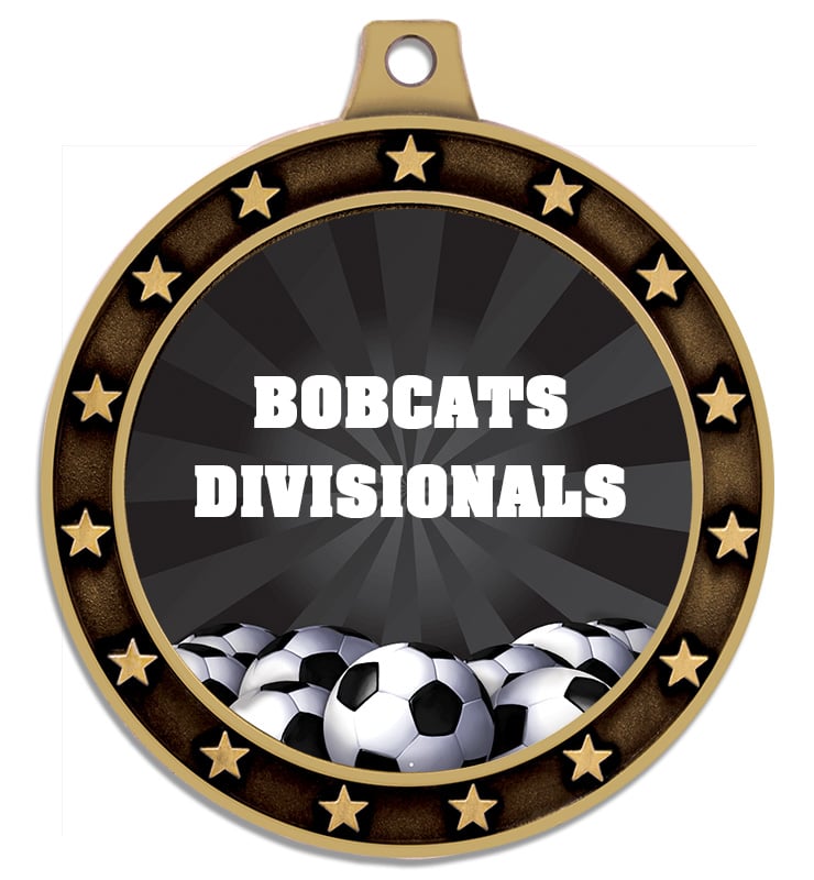 2 1/2" Custom Text Soccer Medals