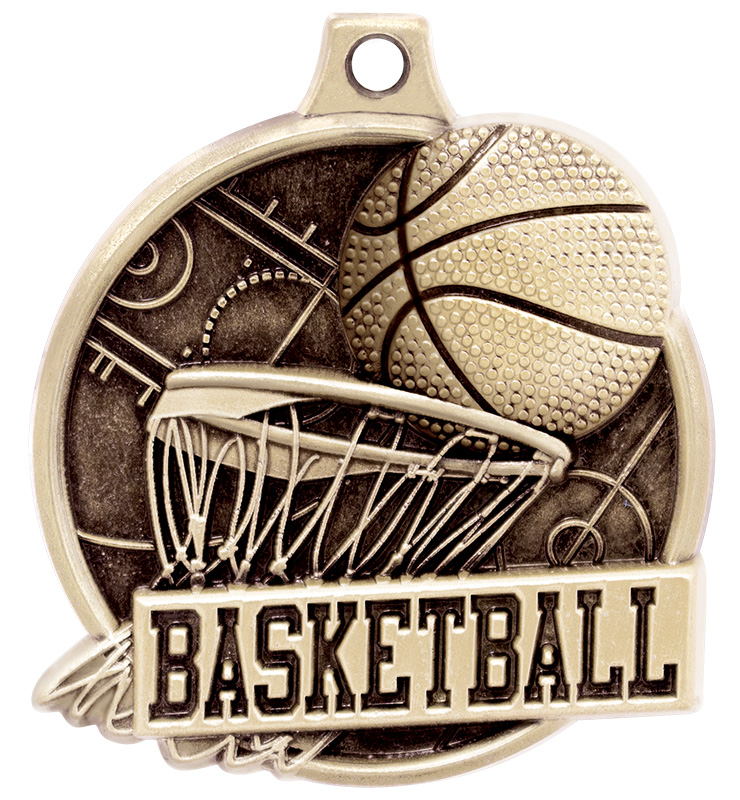 1 1/2" Challenger Basketball Medal