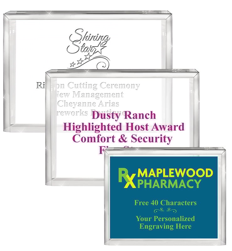 Horizontal Clear Acrylic Billboards