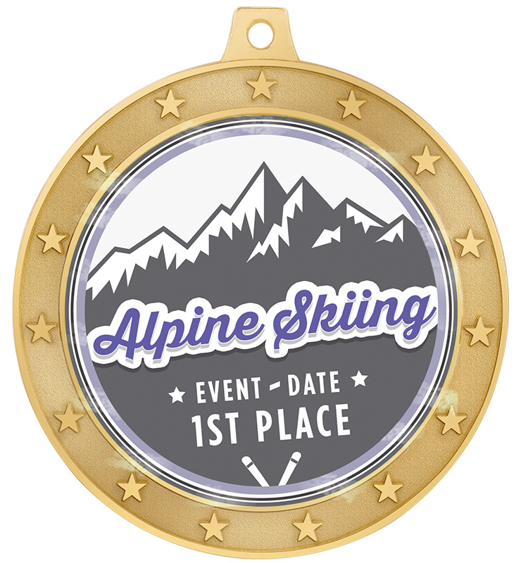 2 1/2" Shiny Universe Star Medals