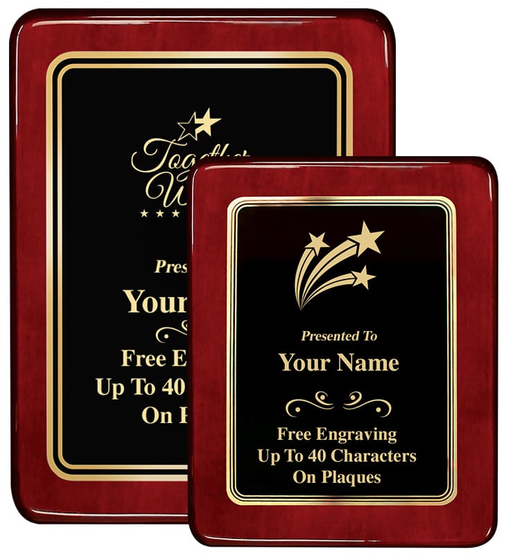 Chatoyant Rosewood Plaques