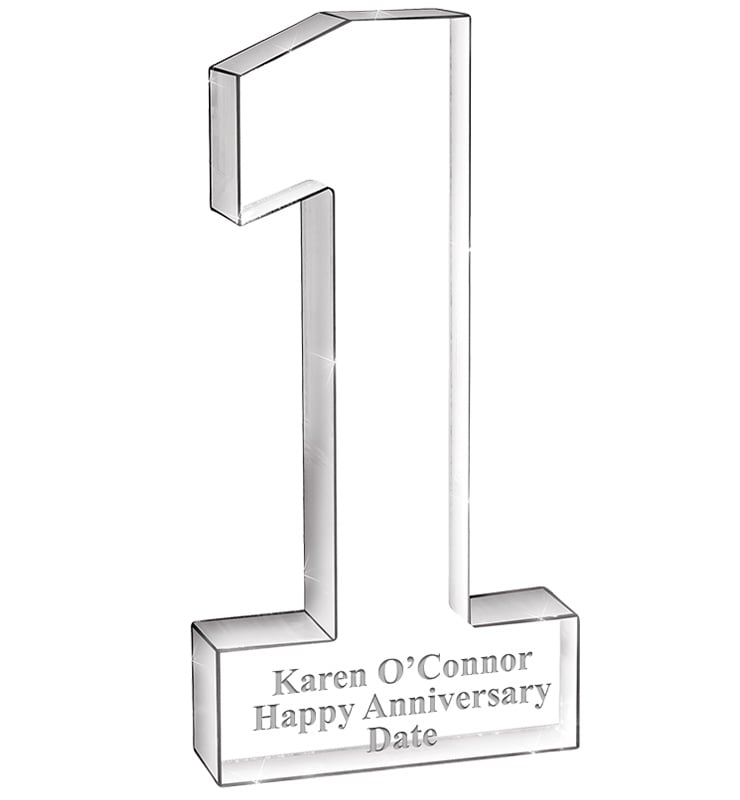 1 Year Recognition Acrylic