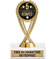 5 Year Anniversary Trophy