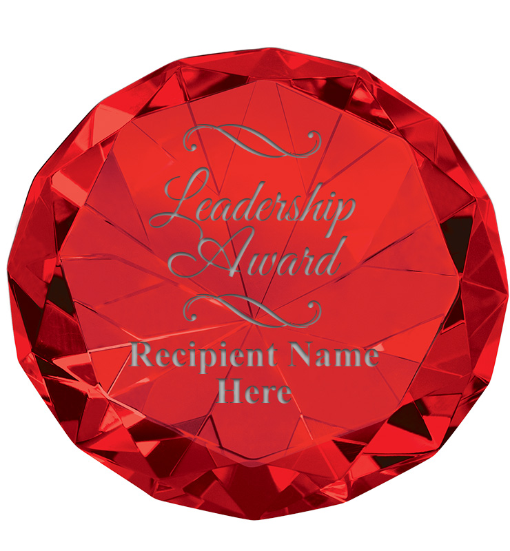 Ruby 80 Carat Diamond Paperweight