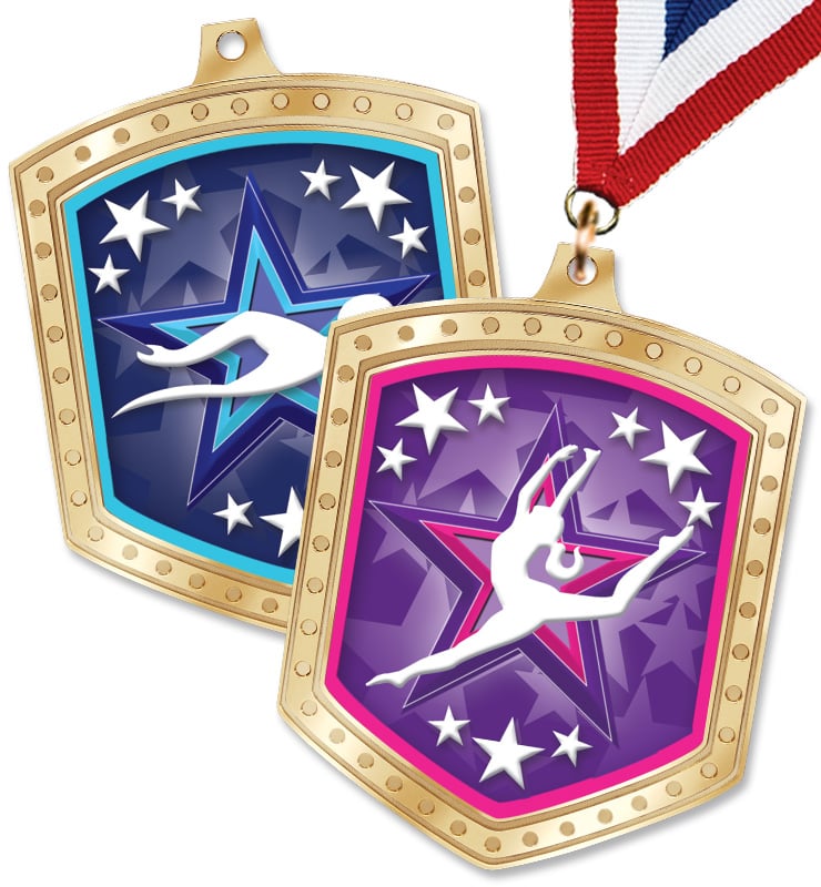 2 3/4" Marquee Shield Insert Medals