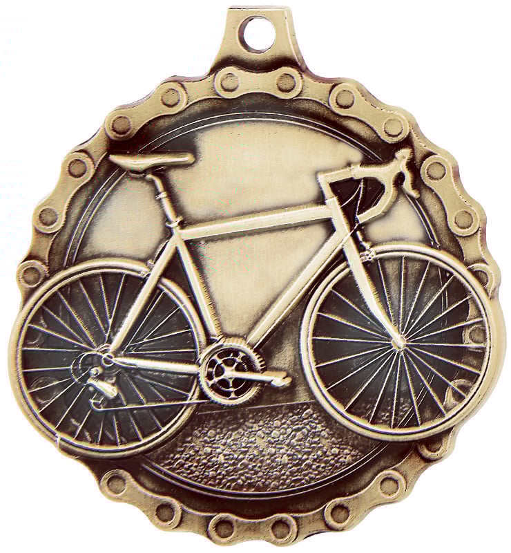2" Road Bike Medal