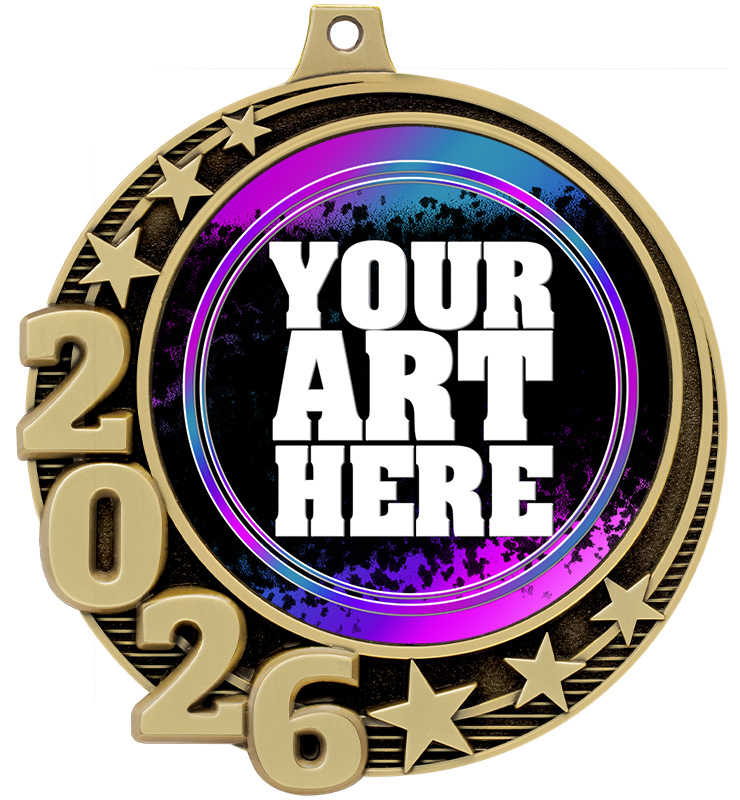 2 3/4" 2026 Crescent Insert Medals
