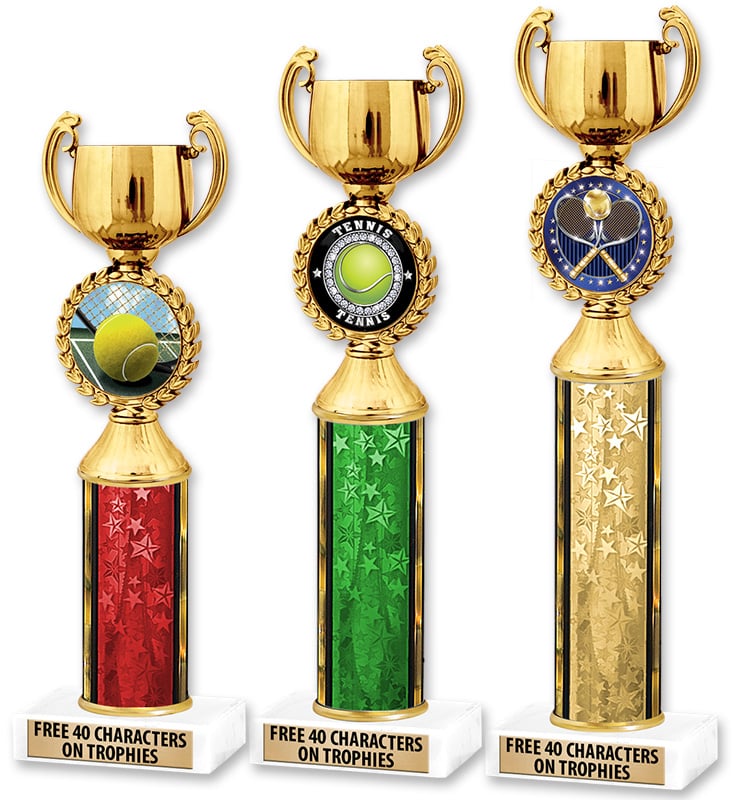Gold Cup Insert Column Trophy