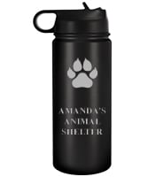 Black Water Bottle 20oz