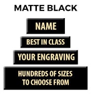 Matte Black Engraving Plate