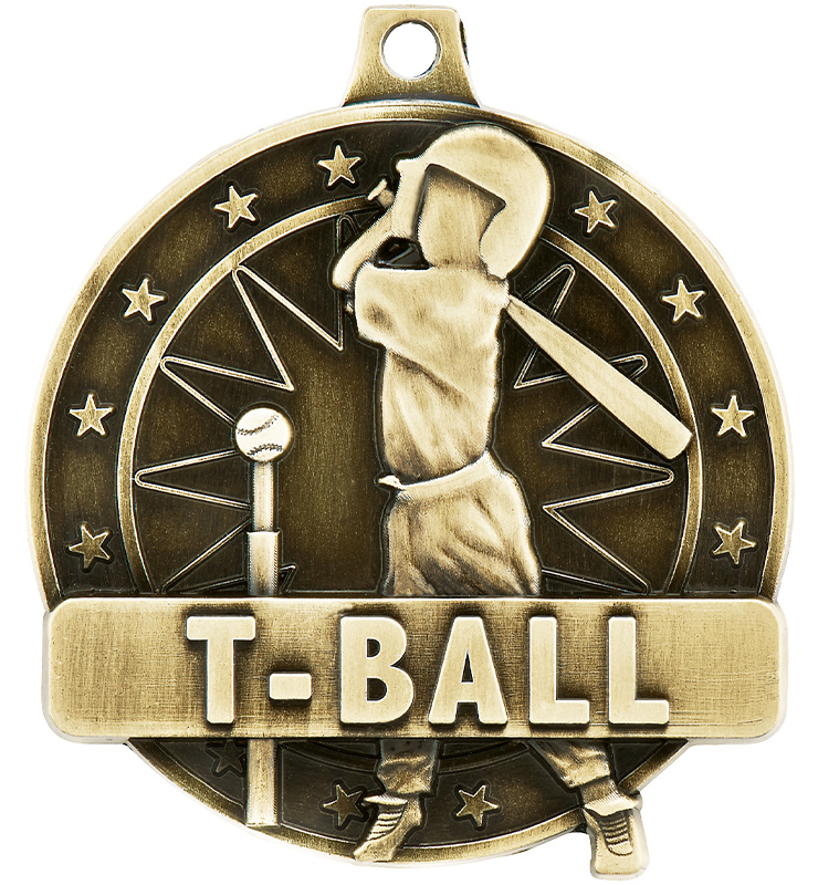 2" T-Ball Player Medals