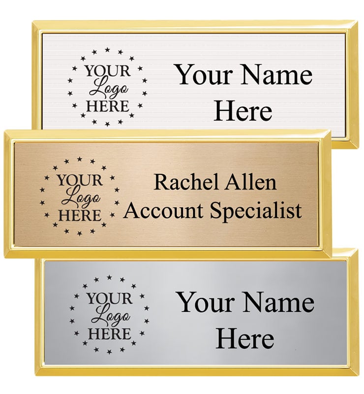 Small Rectangle Gold Frame Badge&nbsp;