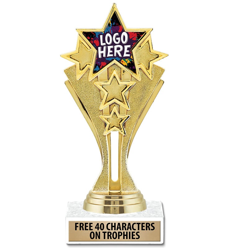 Star Center Stage Custom Insert Trophy