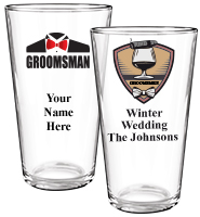 Color Printed Beer Glass 16oz
