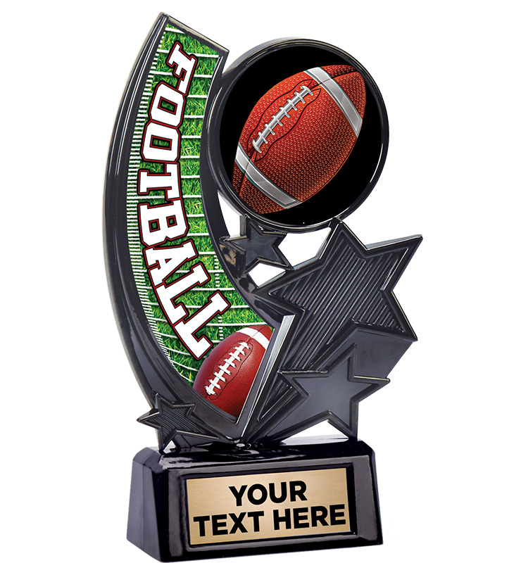 6 1/4" Football Onyx Icicle Trophy
