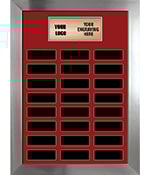 24 Plate Portrait Frame Perpetual Plaque