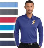 Men's Long Sleeve Silk Touch Performance Polo