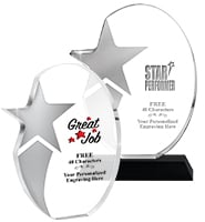 Shooting Star Acrylic Awards
