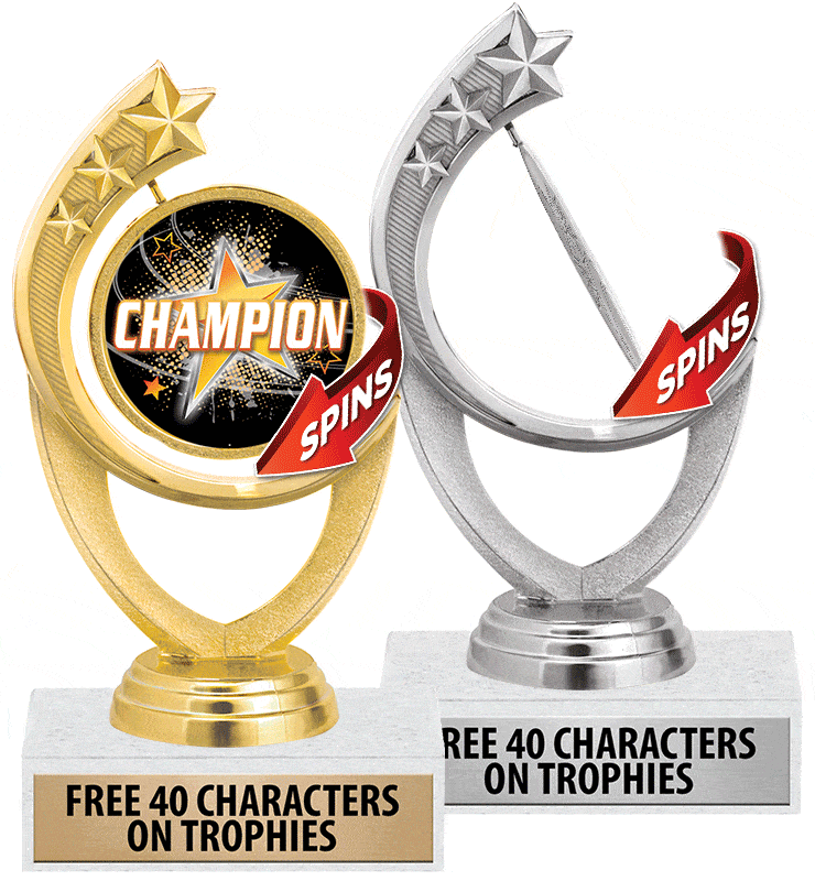 Comet Spinner Insert Trophies