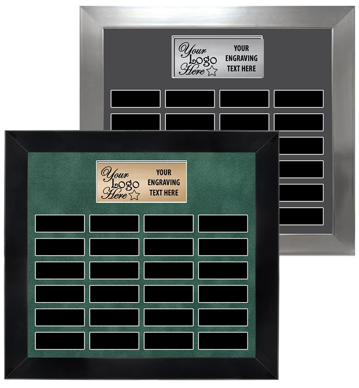 24 Plate Landscape Frame Perpetual Plaque