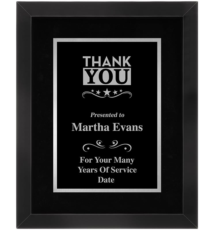 Classic Frame Plaque With Silver