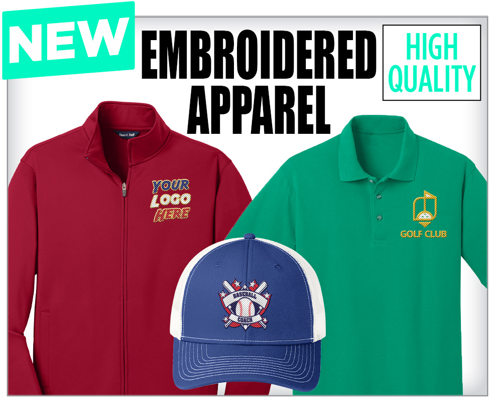 New Arrivals Embroidered Apparel