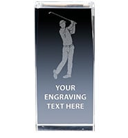 Golf Swing 3D Laser Crystal