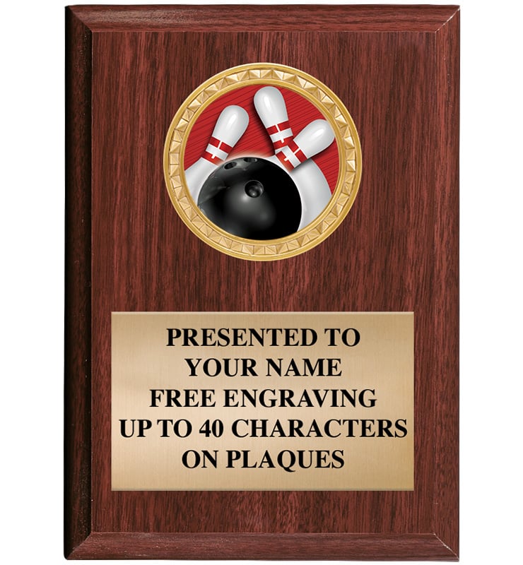 Classic Walnut Finished Vertical Insert Plaques