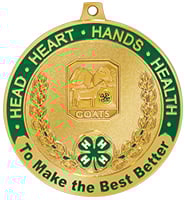 2 1/2" 4-H Goats Medal