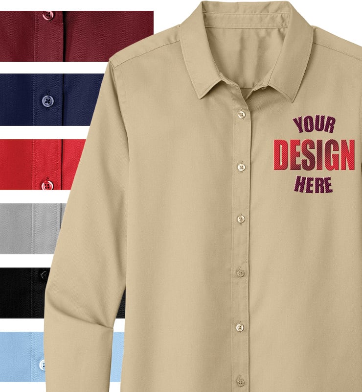 Women's Long Sleeve Dress Shirt