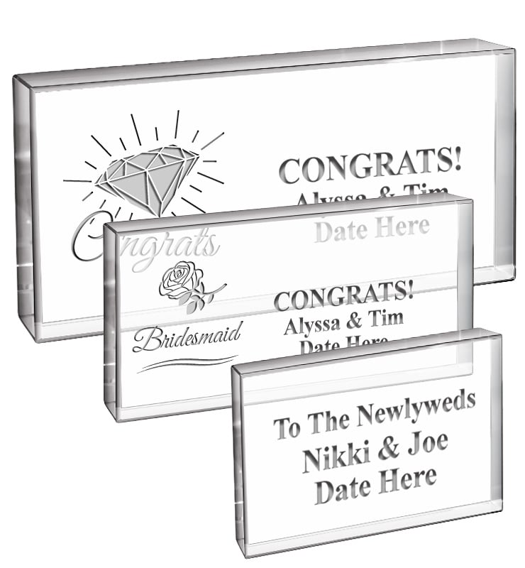 Horizontal Wedding Display Crystal