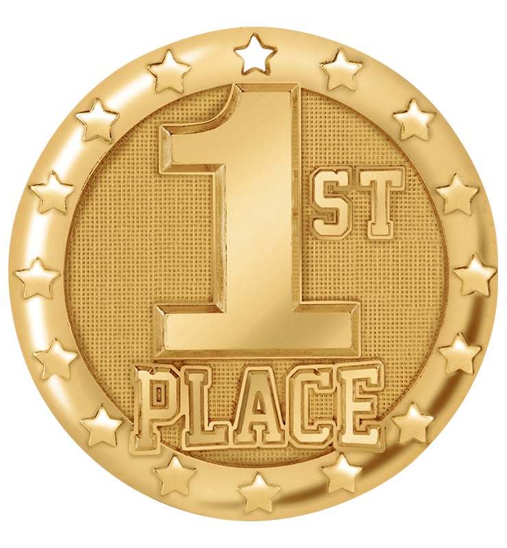 2" 1st Place Blaze Medal