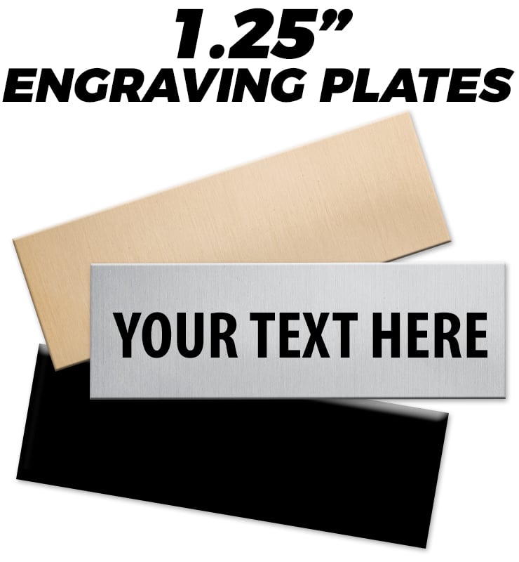 Engraving Plates 1.25"H