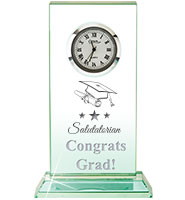 Jade Duo Crystal Clock