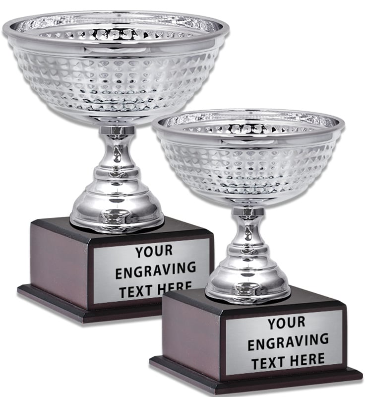 Masters Bowls On Wood Bases With Risers