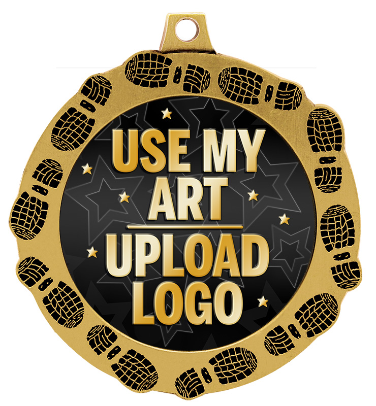 2 3/4" FootPrintz Medal