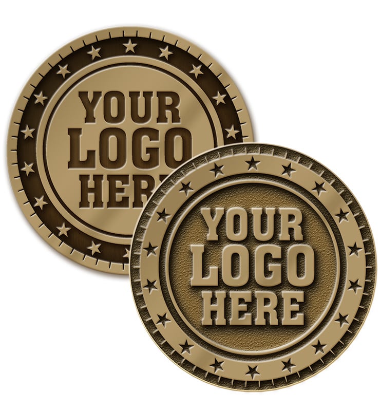 1 3/4" Double Sided Coin