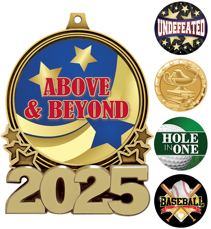 3" Double Action 2025 Insert Medals