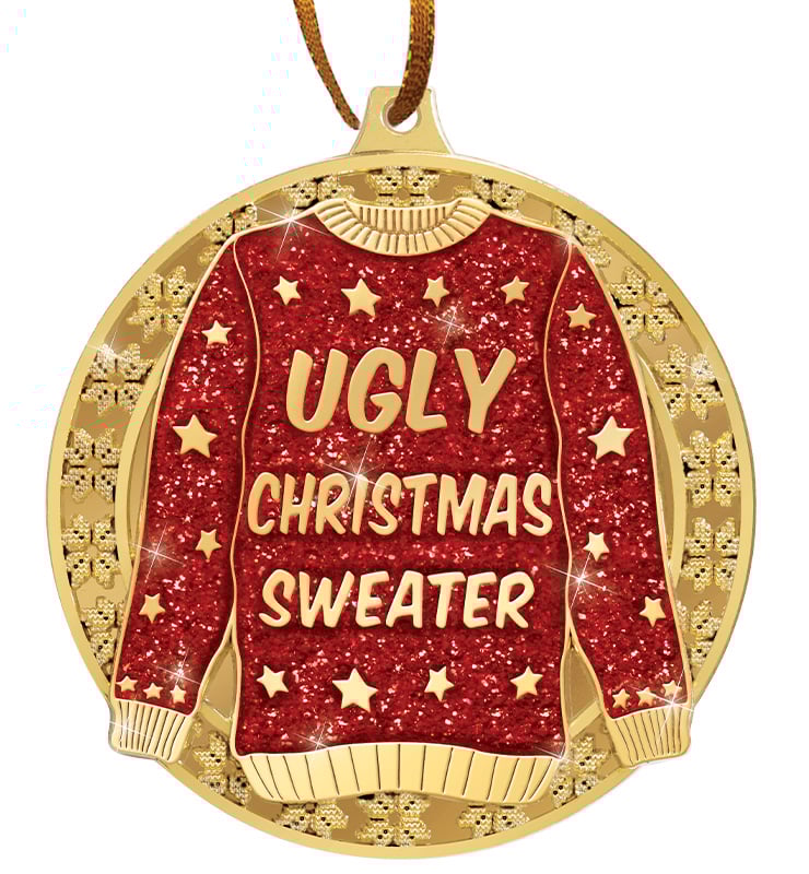 3" Ugly Sweater Ornament